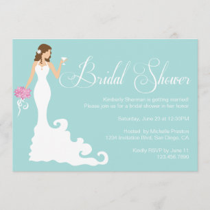 Convite O chá de panela fino da noiva moderna chique da