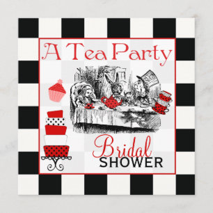 Convite O chá de panela louco do Hatter convida