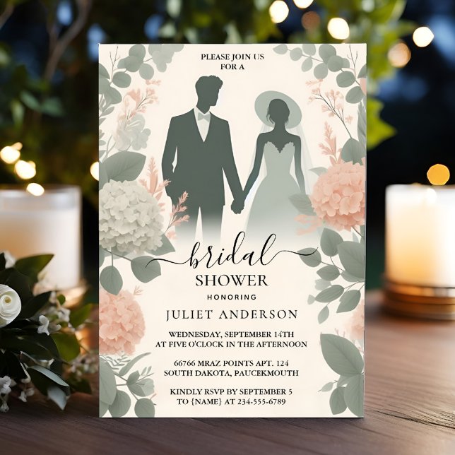 Convite O Chá de panela Verde Sage da Motografia da Alça-P (Criador carregado)