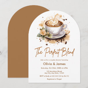 Convite O Chá perfeito de Casais de casamento de café mist