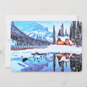 Convite O chalé artística do lago convida