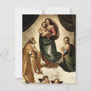 Convite O clássico "Sistine Madonna" (cerca de 1513) de R