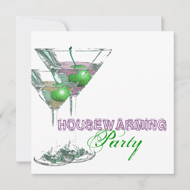 Convite O cocktail elegante do comensal PERSONALIZA (Frente)