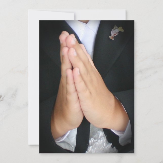 Convite O comunhão do menino (Frente)