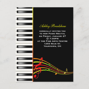 Convite O considerando do piano convida