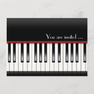 Convite O considerando do piano convida