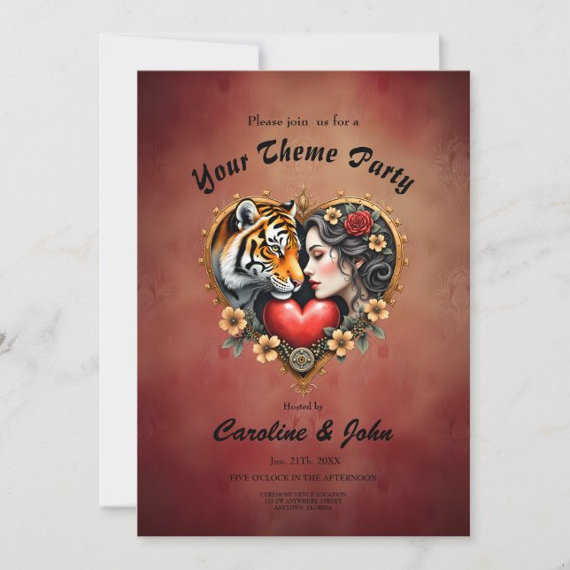 Convite O coração da natureza oculta. (Frente)