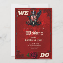 Convite O Coração Rachado: Um Epo Gótico.