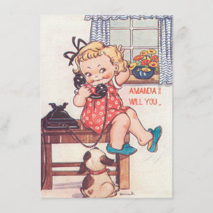 Convite O costume bonito é minha dama de honra/madrinha de