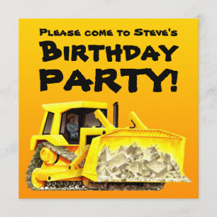 Convite O costume caçoa o partido da escavadora da