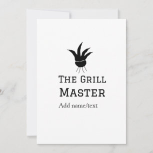 Convite O cozinhar de texto do nome da adição de churrasco