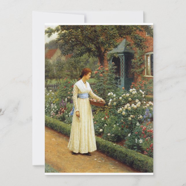 Convite O destino da pintura a óleo de Rosa (Frente)