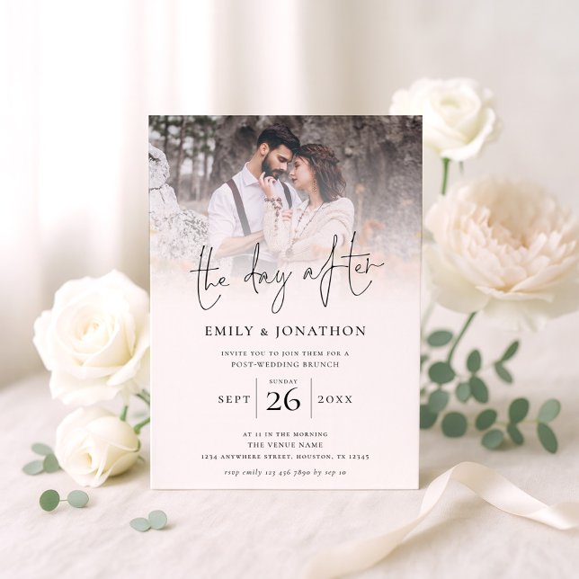 Convite O Dia Após A Foto De Brunch (Criador carregado)