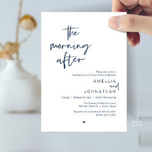 Convite O dia seguinte, Brunch de casamento moderno pós-ca