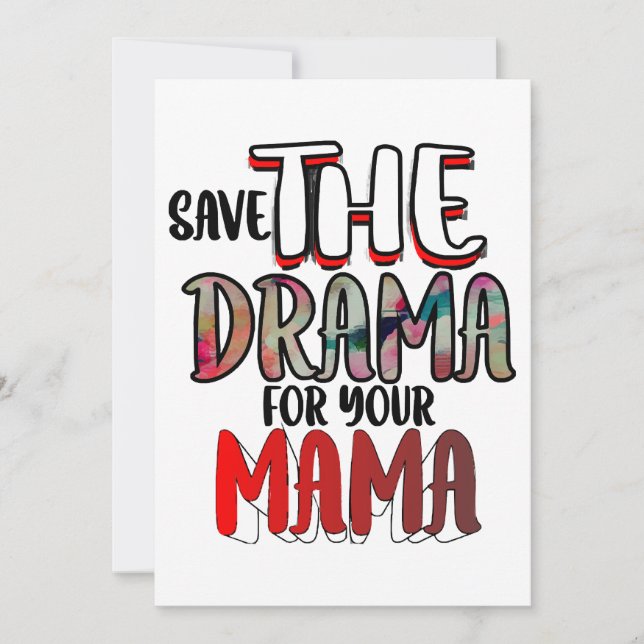 Convite O Drama (Frente)