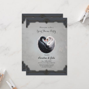 Convite O Elegante canta para um coração juntos.