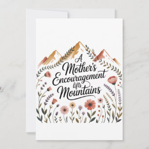 Convite O Encorajamento de uma Mãe Levanta Montanhas