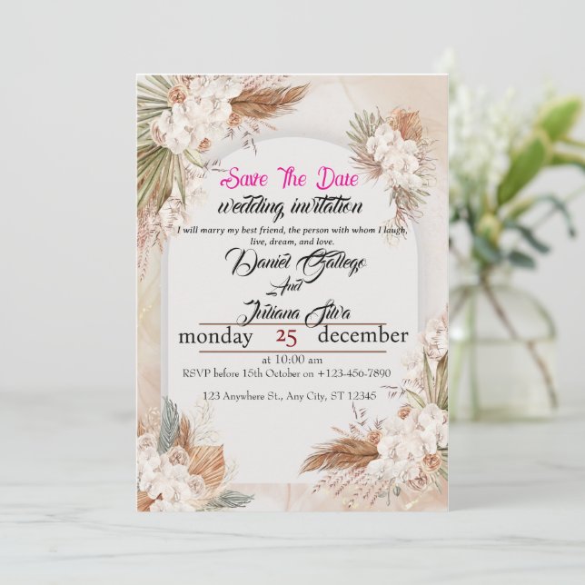 Convite O Eterno Começa Aqui (Em pé/Frente)