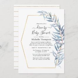 Convite O Eucalyptus Geométrico Deixa A Unidade Por Chá