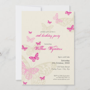 Convite O EVENTO ESPECIAL CONVIDA:: borboletas 4P