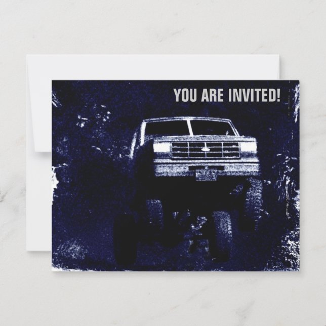 Convite O evento ou Mudding do Motorsports convidam (Frente)