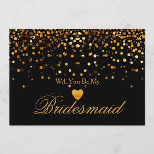 Convite O falso Dourado do coração do brilho quê-lo sej