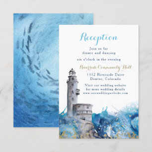 Convite O farol náutico acena a inserção da recepção 