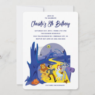 Convite O Feiticeiro da Festa de aniversário de Oz Hallowe