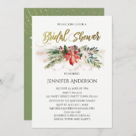 Convite O feriado ilumina o chá de panela do buquê