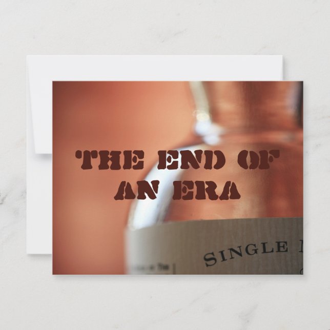 Convite O fim de uma era (Frente)