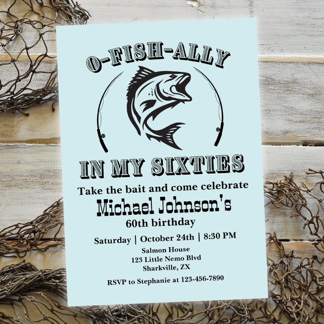 Convite O-fish-ally na minha 60ª Festa de aniversário (Criador carregado)