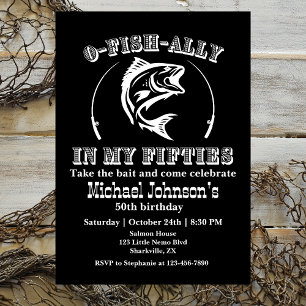 Convite O-fish-ally na minha Anos 50 50ª Festa de aniversá