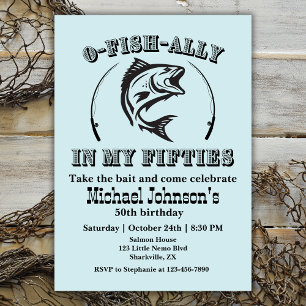 Convite O-fish-ally na minha Anos 50 50ª Festa de aniversá