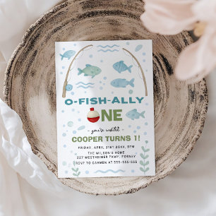 Convite O-Fish-Ally Um primeiro aniversario