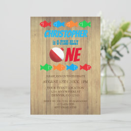 Convite O-Fish-Ally Um primeiro aniversario De Pesca