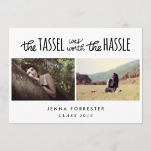 Convite O formando Tassel Valeu A Pena Da Dupla Fotografia