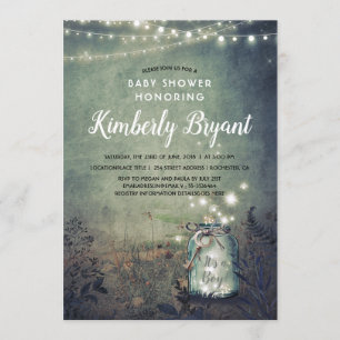 Convite O frasco de pedreiro ilumina o chá de fraldas