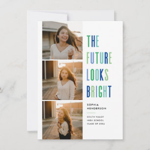 Convite O futuro colorido parece Formando brilhante Anúnci