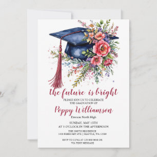 Convite O Futuro É Festa de formatura Brilhante