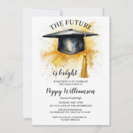 Convite O Futuro É Festa de formatura Brilhante
