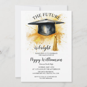 Convite O Futuro É Festa de formatura Brilhante