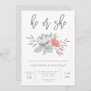 Convite O género botânico floral da aguarela   revela o