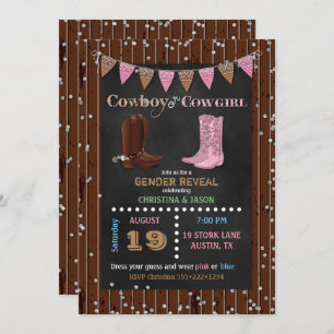 Convite O género ocidental do vaqueiro ou da vaqueira do