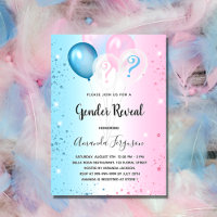 O gênero revela a festa, uma menina azul rosa