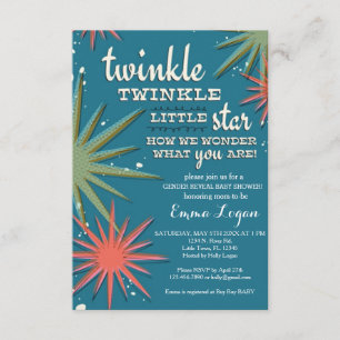 Convite O género revela o chá de fraldas