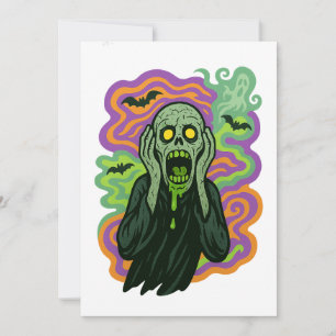 Convite O Grito - Desenho Animado Zumbi