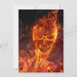 Convite O Halloween Do Crânio É Chamado Com Texto Sangrent