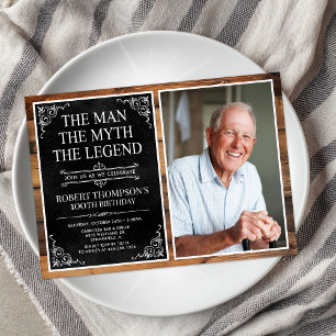Convite O Homem O Mito A Lenda 100º Aniversário
