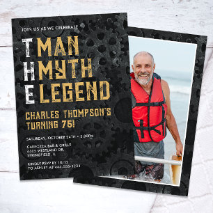 Convite O Homem O Mito A Lenda 75º Aniversário Foto