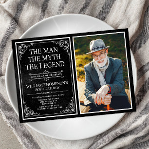 Convite O Homem O Mito A Lenda 80º Aniversário